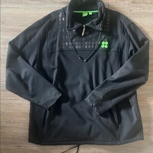 Boss Black Pullover with Neon Green Details